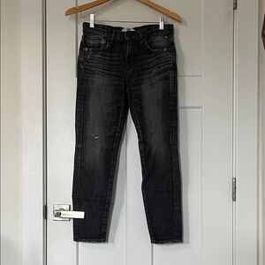 Moussy Dark Wash Boyfriend Jeans